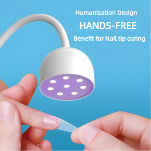 24W Table Nail Lamp for Gel Nail Polish Manicure Rechargeable, LED Nail Dryer Light for Home DIY and Professional Manicure Salon 