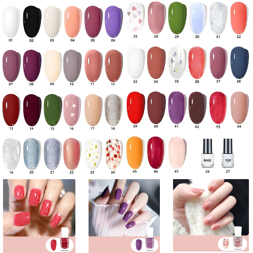Water-base Peelable No UV Natural Dry Nail Polish Long Lasting and Easily Removed