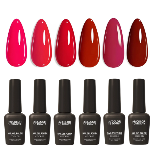 Gorgeous Red Series Gel Nail Polish Soak Off UV / LED Nail Art Design Manicure Salon DIY Salon, 9ml