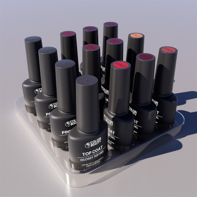 Gorgeous Woman Gel Nail Polish Kit Soak Off UV / LED Nail Art Design Manicure Salon DIY Salon at Home, 9 Colors, 5ml 