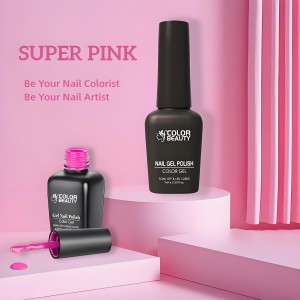 Super Pink Series Gel Nail Polish Soak Off UV / LED Nail Art Design Manicure Salon DIY Salon, 9ml 