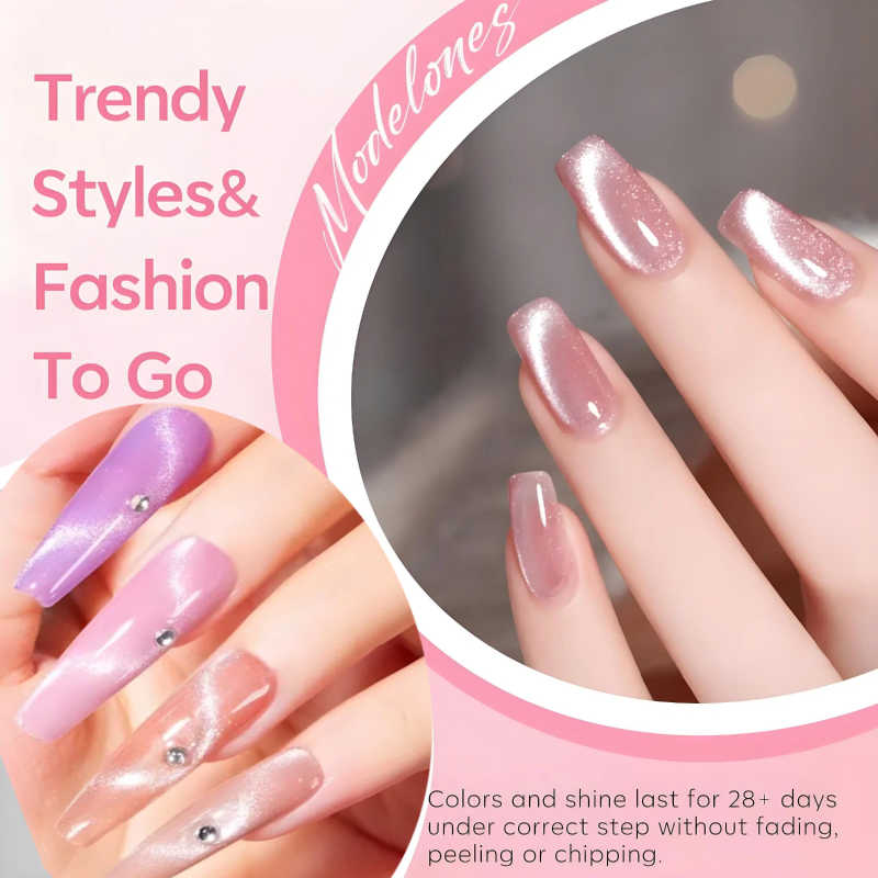 Super Girl Gel Nail Polish Kit Soak Off UV / LED Nail Art Design Manicure Salon DIY Salon at Home, 9 Colors, 5ml 