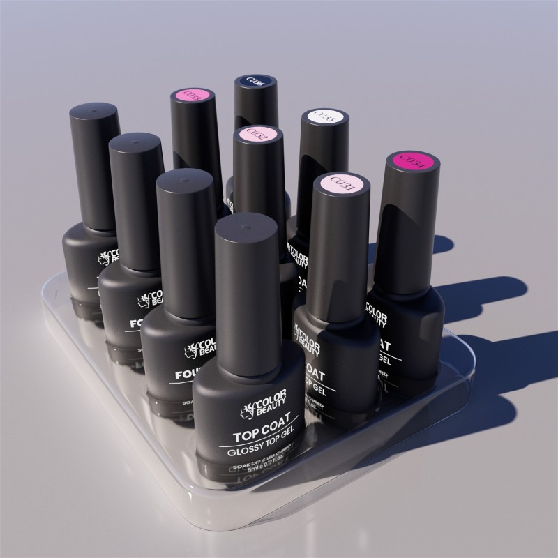 Super Pink Gel Nail Polish Kit Soak Off UV / LED Nail Art Design Manicure Salon DIY Salon at Home, 6 Colors 5ml 